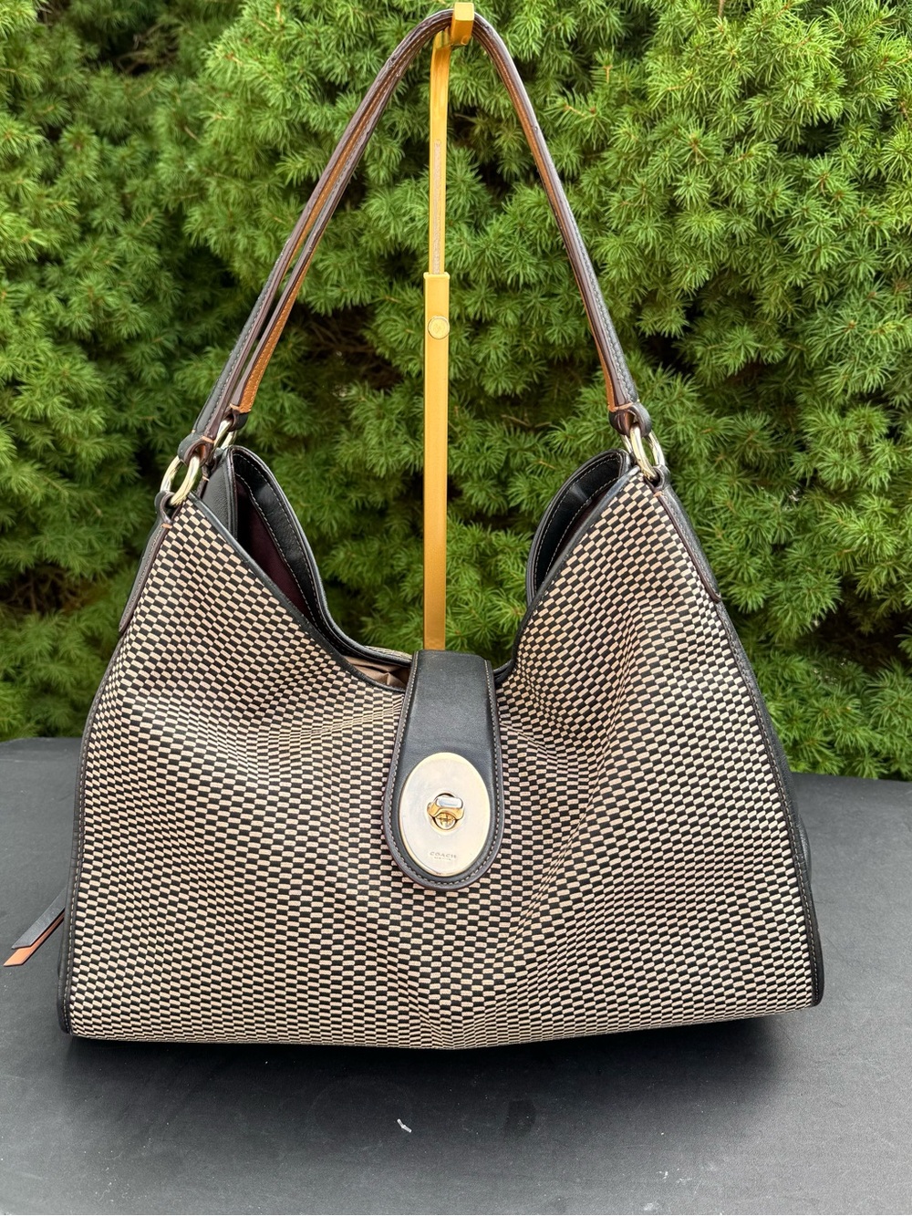 Coach Madison Carlyle Geometric Shoulder Bag
